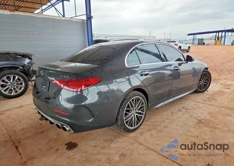 2023 Mercedes-Benz C 43 Amg z USA, uszkodzony, nr VIN W1KAF8HBXPR134565